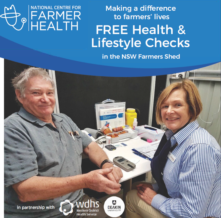 MurrumbidgeePHN's tweet photo. Henty Field Days starts tomorrow! 
Book your FREE farmer health check NOW!
https://t.co/LZRSMMsDOd
@NSWFarmers  @FarmerHealth
#Henty2019 #MentalHealth #WellPeople #ResilientCommunities https://t.co/TVe8ULYrbD