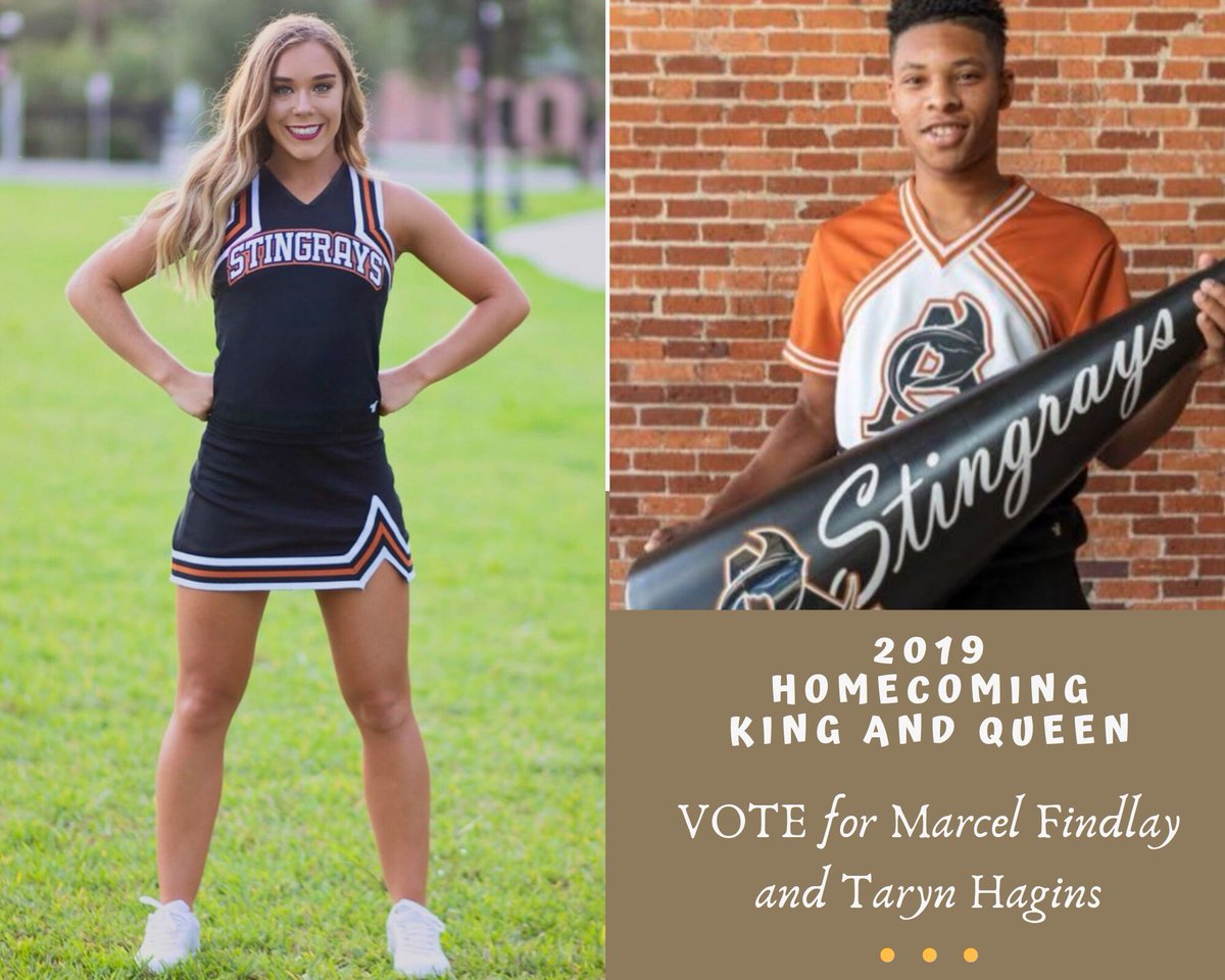 DON'T FORGET TO VOTE FOR HOCO ROYALTY THIS WEEK!!! #hoco2019 #10YearsStingin #stingraynation #atlanticcoastcheer