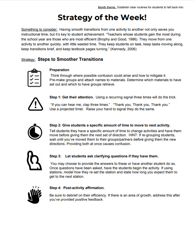 Strategy of the Week: Steps to Smoother Transitions thebackstageteacher.wordpress.com/2019/09/16/str…