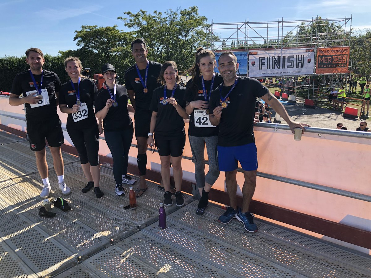 Mercer_scaff's tweet photo. Well done to all those that did the #larkfield10k in the heat today ☀️🏃‍♀️🏃‍♂️Was great to be a part of the event and provide the scaffolding #TeamMCR #proudsponsors #keeprunning https://t.co/C8Jwy9i0V7