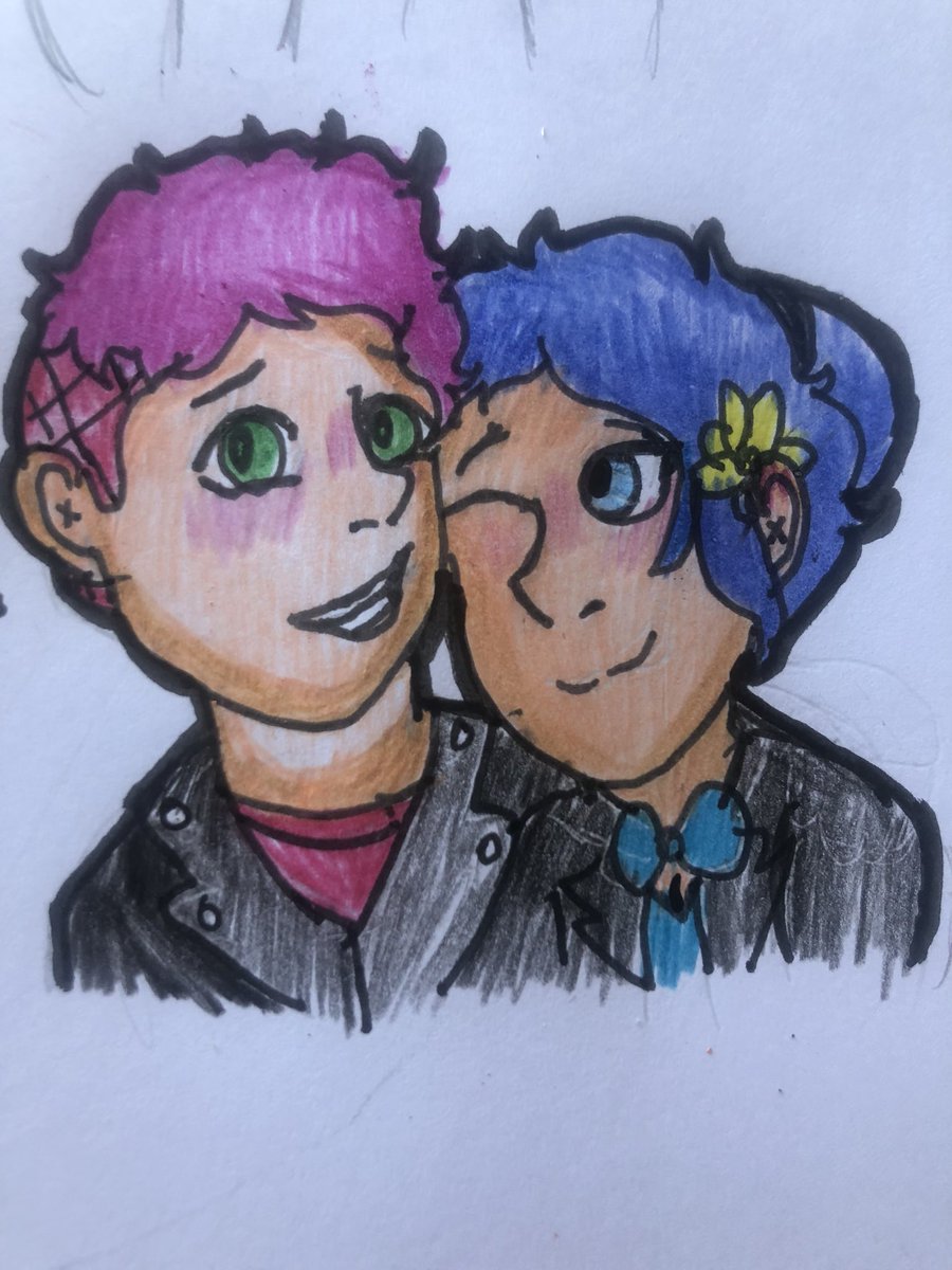 AgentBlueHeart_'s tweet image. [ Reposting this here- 

    Art credit : me , I drew it ]