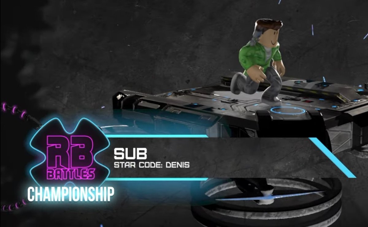 Roblox Battles On Twitter A Comment Just Brought To Our Attention That We Made An Oopsie With Sub S Star Code Promotion Graphic Use Code Subzero When Buying Robux Https T Co Ebfvxdpumt - star codes for roblox denis