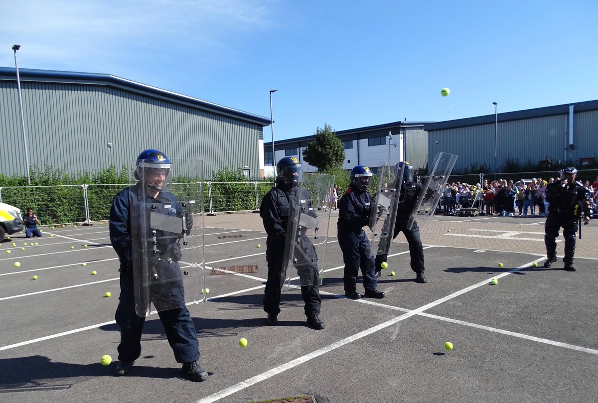 Sarasle's tweet image. Reflecting on a fabulous day at the Gloucestershire Police Open Day. I hope that everyone who attended enjoyed it as much as we did. Thank you to all the volunteers. Can’t wait until next year #Ipredictariot #policefamily