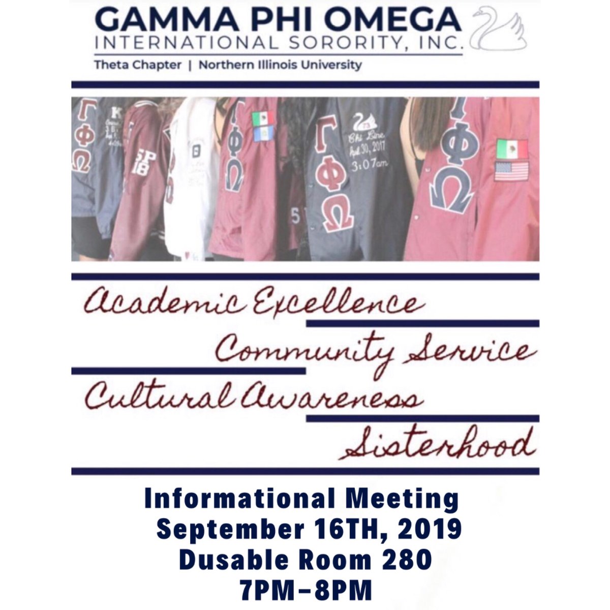 Interested in learning more about the MOST Gorgeous, Prestigious and Original Sorority and our commitment to academic excellence, community service, cultural awareness and sisterhood? 🦢✨ Make sure to join us tomorrow at our informational. 😍 If you need a ride DM us!♥️