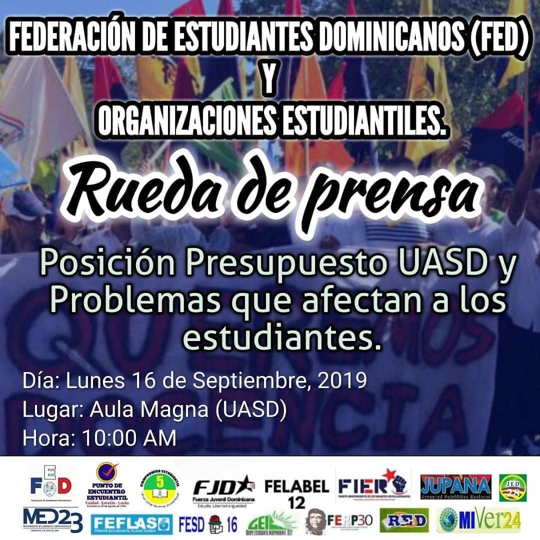 Miver24's tweet photo. Atención estudiantes #UASD #MilenioVerde #Miver #Miver24 https://t.co/bAQTybGfEy