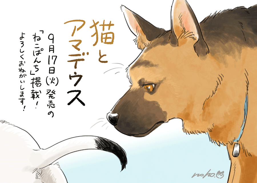 【おしらせ】9月17日(火)発売のねこぱんち 13周年号にて、読み切りまんが「猫とアマデウス」が掲載されます。ロス市警の署内に忍び込んだ猫のお話です。どうぞよろしくお願いします!