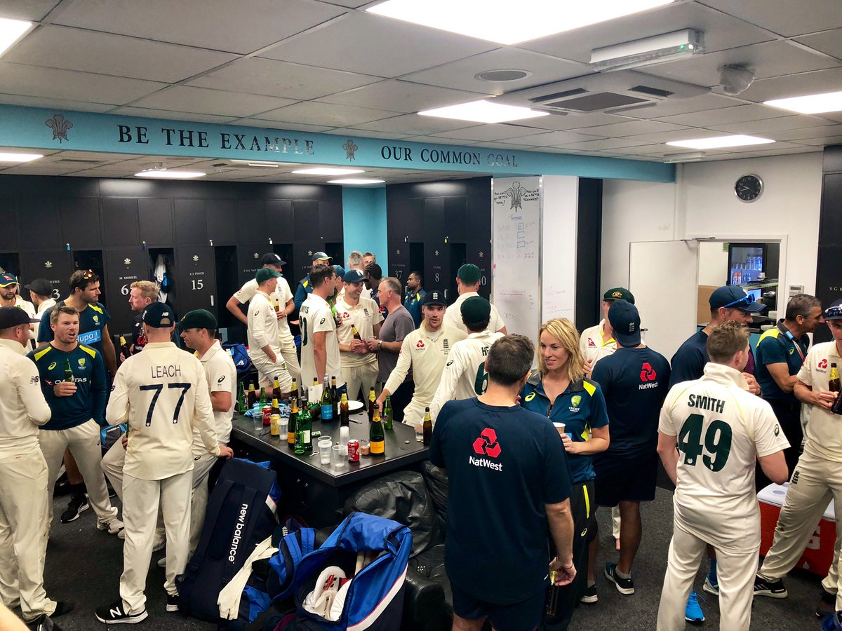 This is what it’s all about. The cut and thrust of Ashes cricket. Let’s just have a beer and reminisce. Why cricket is the best! #ashes #sport #summerof19