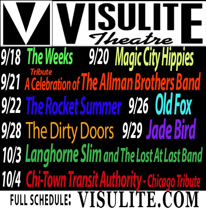 Here's a listing of some of our upcoming shows at the <a href="/VisuliteTheatre/">Visulite Theatre</a>. Who are you coming to see next?
Find tickets/more info 👇
visulite.com/boxOffice.cfm
