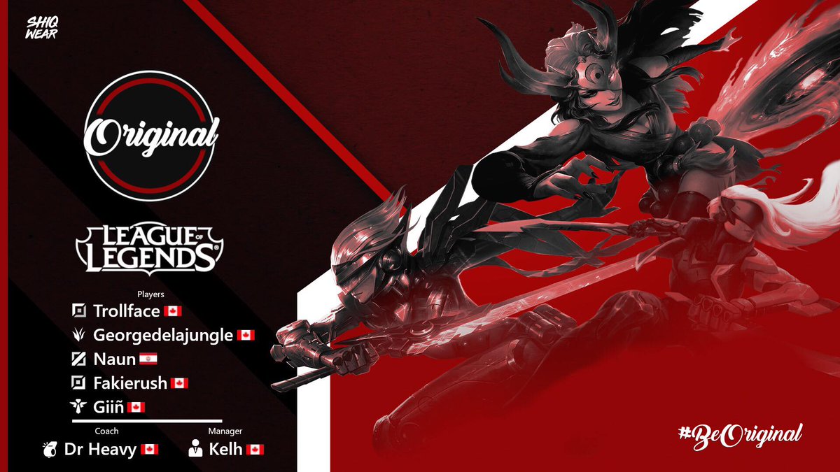 OriEsports's tweet photo. We are really excited to announce our #LeagueofLegends roster. Formerly called @BiostormGG  the boys are very well known on the Quebec scene and are looking forward to represent us in leagues and tournaments stay tuned !

#BeOriginal https://t.co/ZiIdfzAjQf