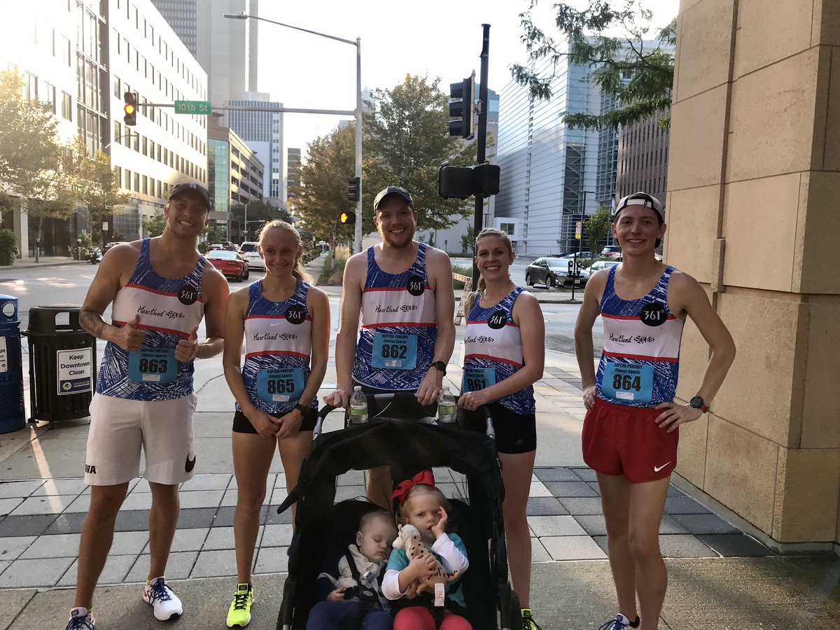 FitnessSportsIA's tweet photo. We competed in our first race for the #361Cup at the @CapitalStriders #CapitalPursuit 5K! It was many of our first races in years and Layla &amp; Kauffman’s first stroller race! Layla also used the 361° Sheepa to help her go “One Degree Beyond” in the Pursuit Junior! https://t.co/wQCEZJdA5B
