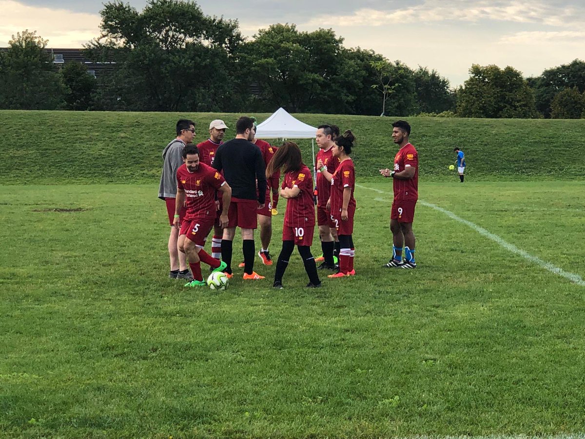 So I decided to take on a new sport today ⚽️....and as the important huddle takes place around strategy and how we will win...Michael is reliving the 2016 Euro Cup in his mind .... 🤣🇵🇹🏆