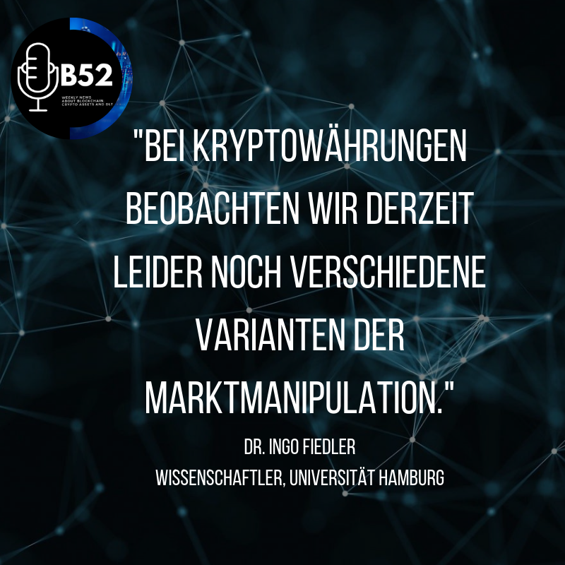 In der heutigen Episode sprechen wir mit <a href="/IngoFiedler/">Ingo Fiedler</a>, Wissenschaftler an der Universität Hamburg und Mitbegründer des Blockchain Research Labs. 

Unteranderem zu hören auf:

Spotify: lnkd.in/da2qgGW

Apple: lnkd.in/dxpy_Ha