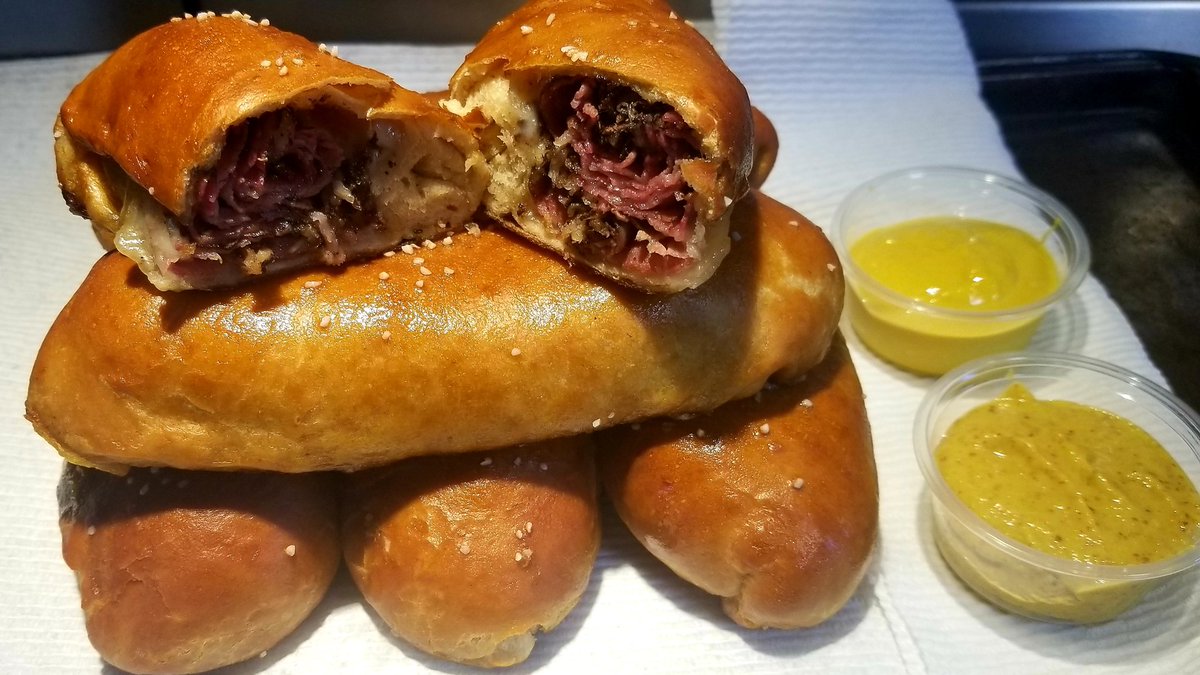 Game Day 6 pack.
Pastrami and Swiss 
Two Mustard sauce. 
#dontgetittwisted