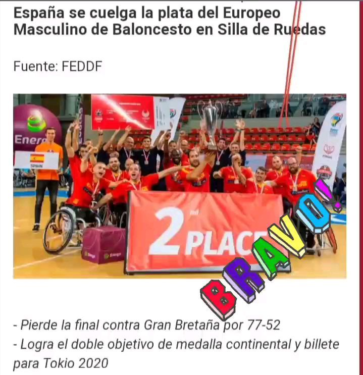 despierta403's tweet photo. ¡Estamos muy contentos gente despierta!🙌👏,¡doble campeones!.Como bien sabéis nos encanta el deporte y nuestra película tiene su parte de deporte.
A topee, buenas noches😉🥊♿

#basketballworldcup2019 #EspanaArgentina #discapacidad #campeones #Top10 #Moments #Love #sports #gym https://t.co/6FuXgYYrVV