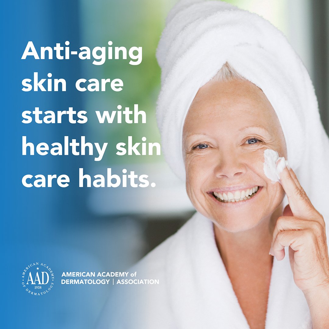 AADskin's tweet image. Good #skincare habits like washing your face and moisturizing are the foundation for youthful skin. Follow these tips to create your #antiaging skin care routine: bit.ly/2Luvqu5 #HealthyAgingMonth