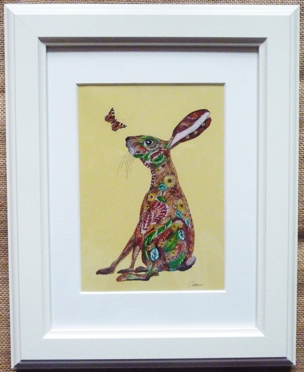 canvasbutterfly's tweet photo. Hare and Butterfly Print Hare and Butterfly Picture-Print for a child's room Nursery print,Character print.'Hello' a print to make you smile https://t.co/GOwuxSdwUz #Naturegifts #Nature artwork #butterfly wall art #Doodle designs #ButterflyPicture https://t.co/Ih2JrsOhl3