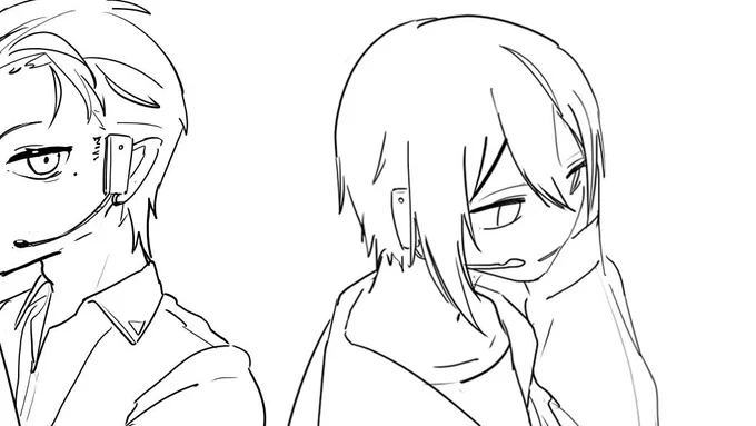 結構描いたけど最初にイメージしてたものと違くなっちゃったので描きなおそうか迷ってる 