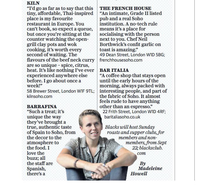 This weekend in <a href="/Telegraph/">The Telegraph</a> all about #Soho