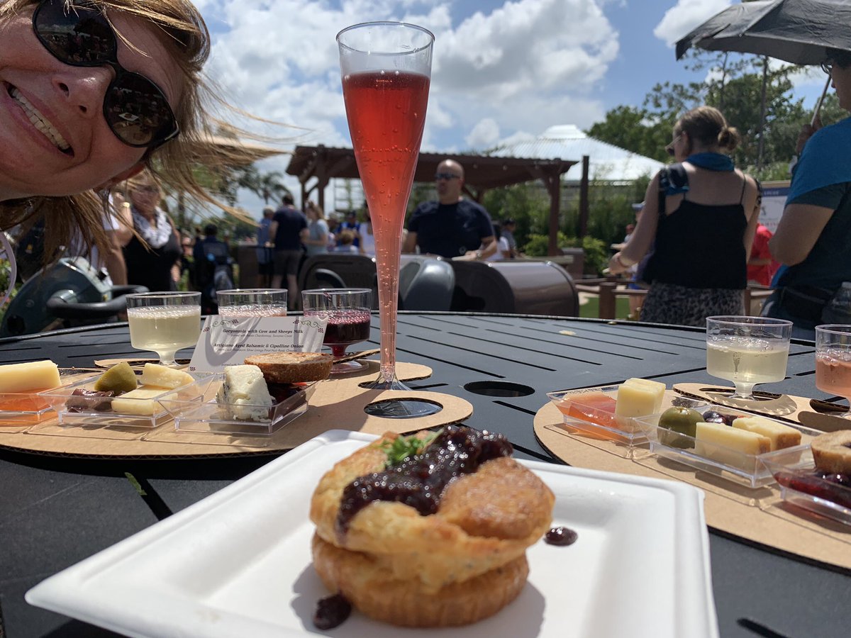 TotalOrlando's tweet photo. These delicious cheese and wine pairings were the very essence of what the #epcot food and wine festival is all about.  #TasteEpcot https://t.co/TqGK9UmiSR