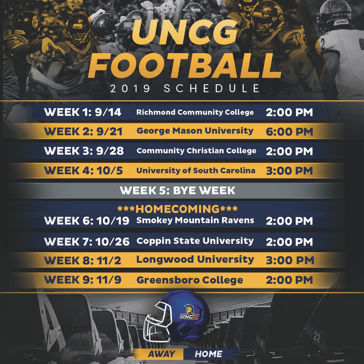UNCG Football tweet media