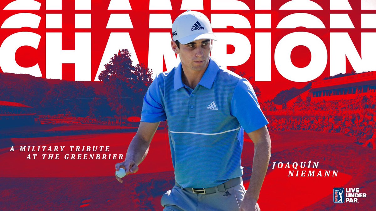 Felicitaciones <a href="/joaconiemann/">joaconiemann</a> por esta gran victoria!! Seguro que la primera de muchas! Felicitaciones para todo ese gran equipo! #TeamEM <a href="/PGATOUR/">PGA TOUR</a>