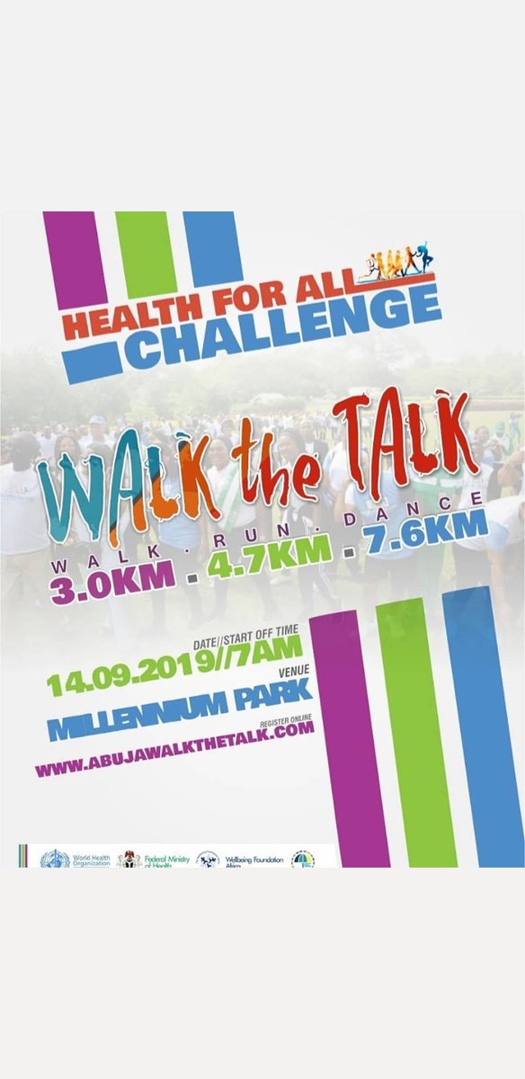 ibrodoc_03's tweet photo. #abujawalkthetalk had a few objectives: 1.Promote and institutionalize the culture of #fitness in #nigeria #abuja to have a #healthierpopulation #beatncdsNG: remember, health is in YOUR hands (&amp; legs) 2.Increase awareness for equity #UniversalHealthCoverage #UHC #HealthForAll and https://t.co/jfLEh0ywGS