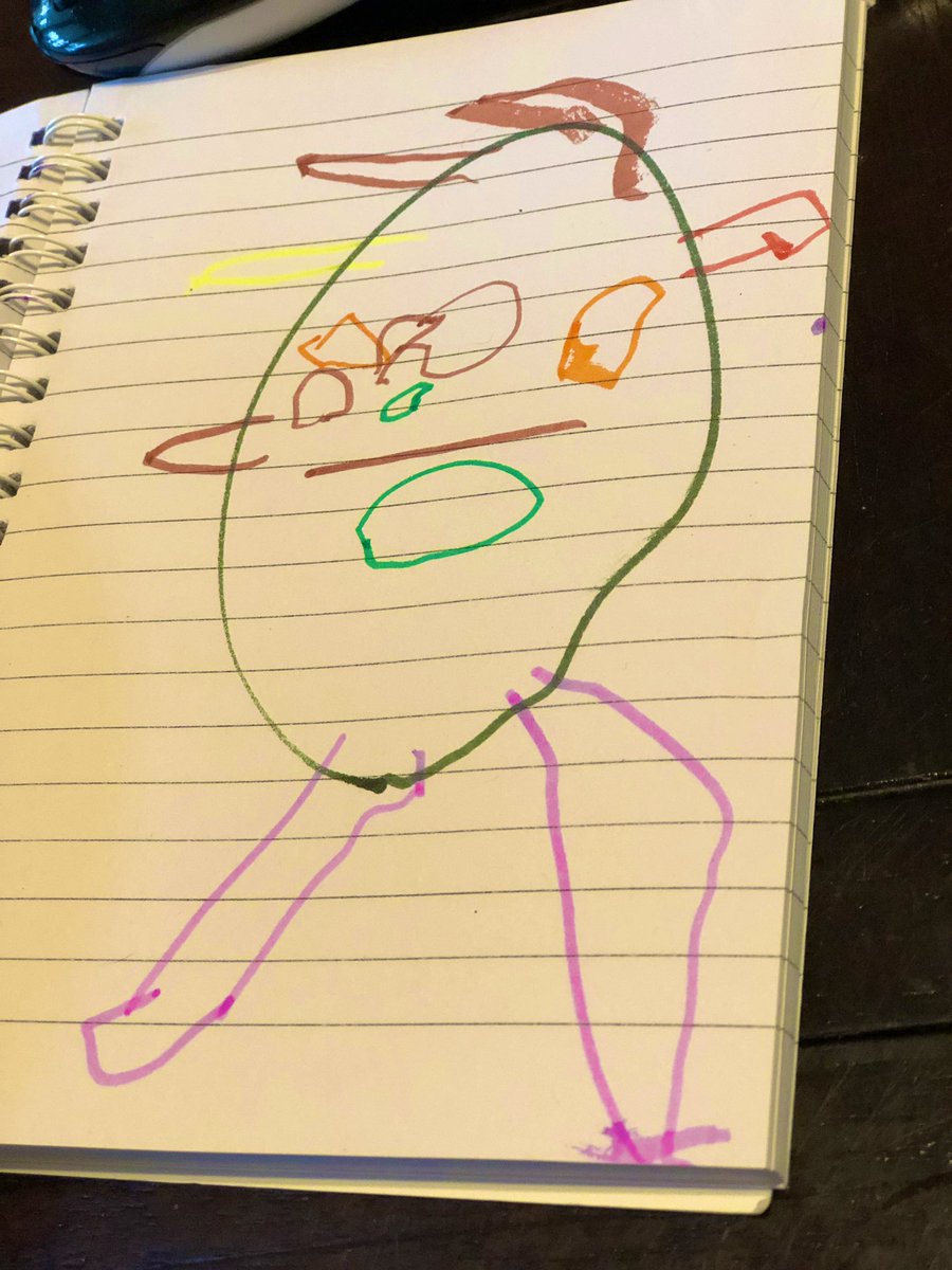 Tiogar's tweet photo. Watching #SaintsvsRams and I told my 3-year-old to draw @drewbrees. Here ya go #WhoDat fans. π #watchoutpicasso @Saints #imsorrydrew https://t.co/fwktAaN99i