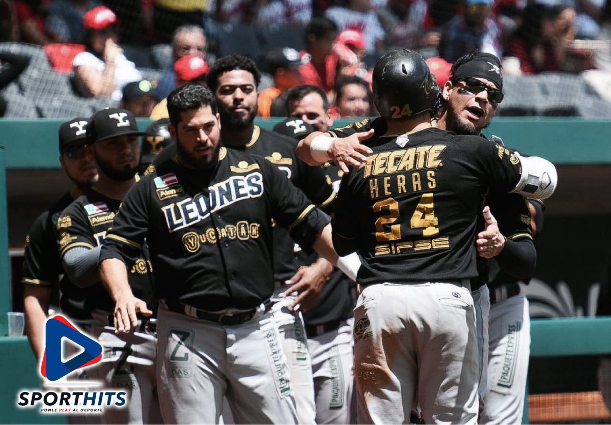 hits_sport's tweet photo. ¡PALIZA EN LA CDMX! 🦁😶
@LeonesOficial masacraron (2)14-4(0) a @DiablosRojosMX en el 2do de la final en la #ZonaSur. 😨
La ofensiva melenuda explotó con 5 cuadrangulares💥.
#Liddi, #Juárez, #Valle, #Heras y #Scruggs, prendieron los fuegos artificiales.🔥
#PonlePlayAlDeporte https://t.co/TU37B5ZUIi