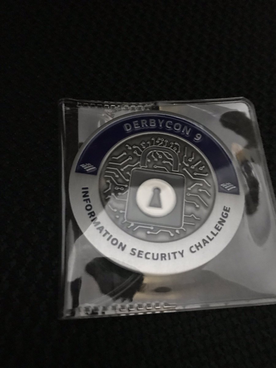 My thanks again to <a href="/sonofshirt/">sonofshirt 🌻</a>, <a href="/AssistedJ/">Jared Wilson</a>, et al for their @Derbycon CTF