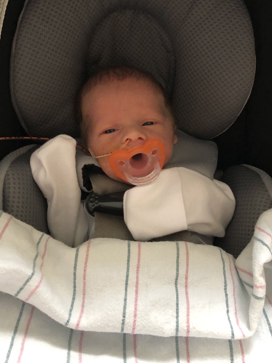 We are so excited that Hazel, Olive and James passed their car seat tolerance test today with flying colors!  One big step closer to coming home! <a href="/JohnKenimer/">John</a> #KenimerTriplets #makingprogress