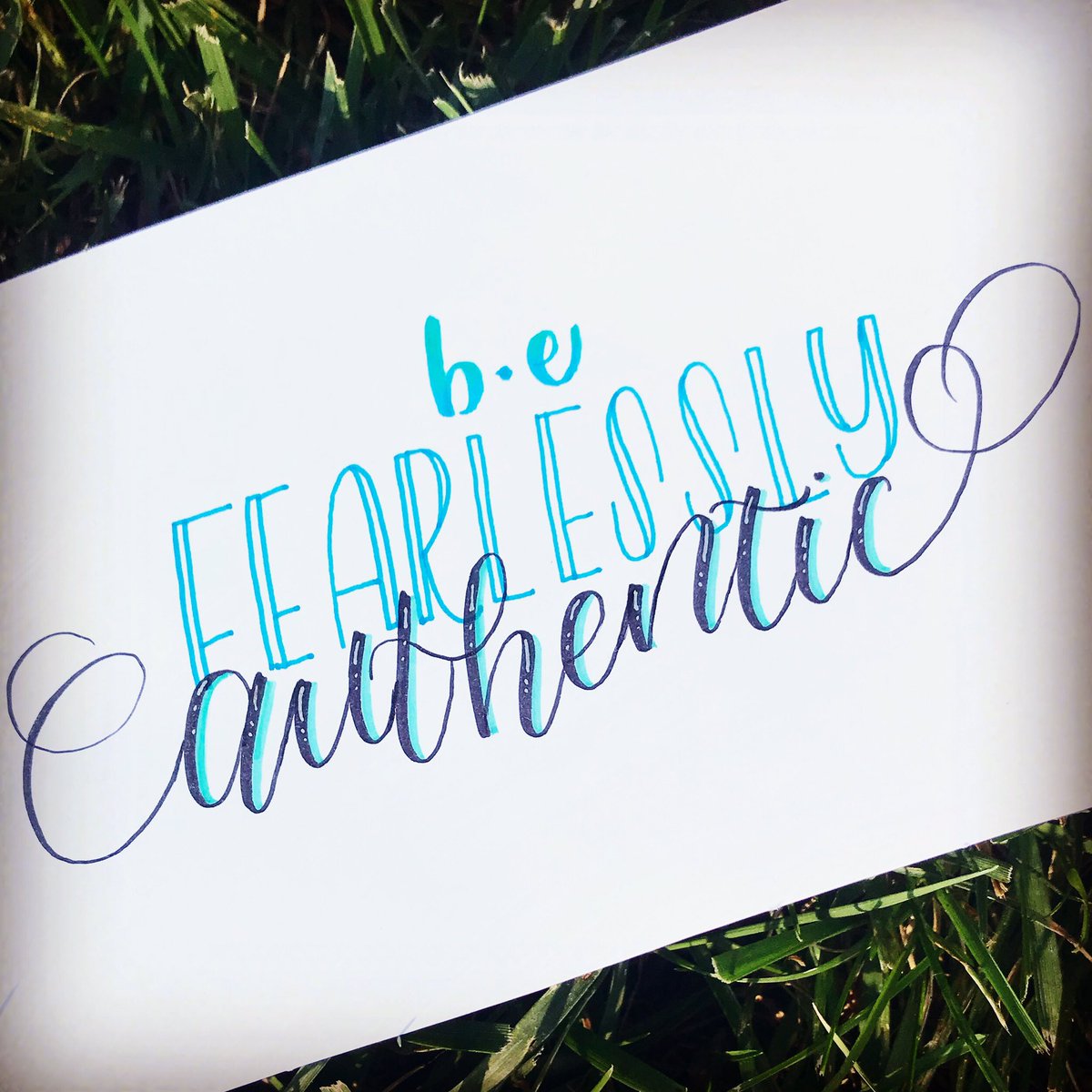 Don’t be afraid to be yourself