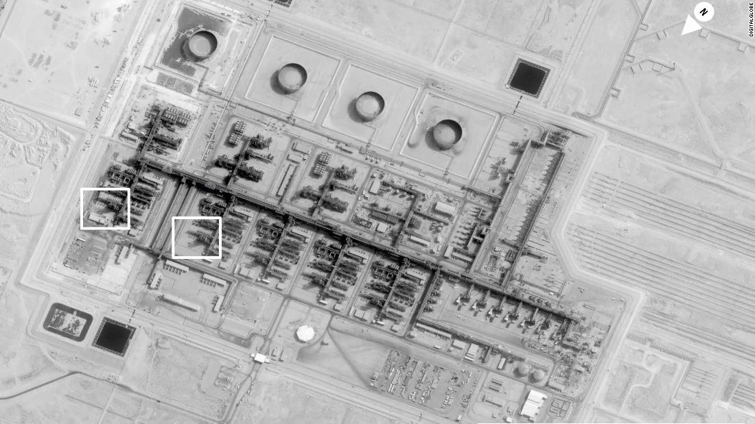 CNNPolitics's tweet photo. JUST IN: President Trump says the US is "locked and loaded depending on verification" of an attack on Saudi oil field https://t.co/LVK2JNd3NP https://t.co/ZhNr9qK64u