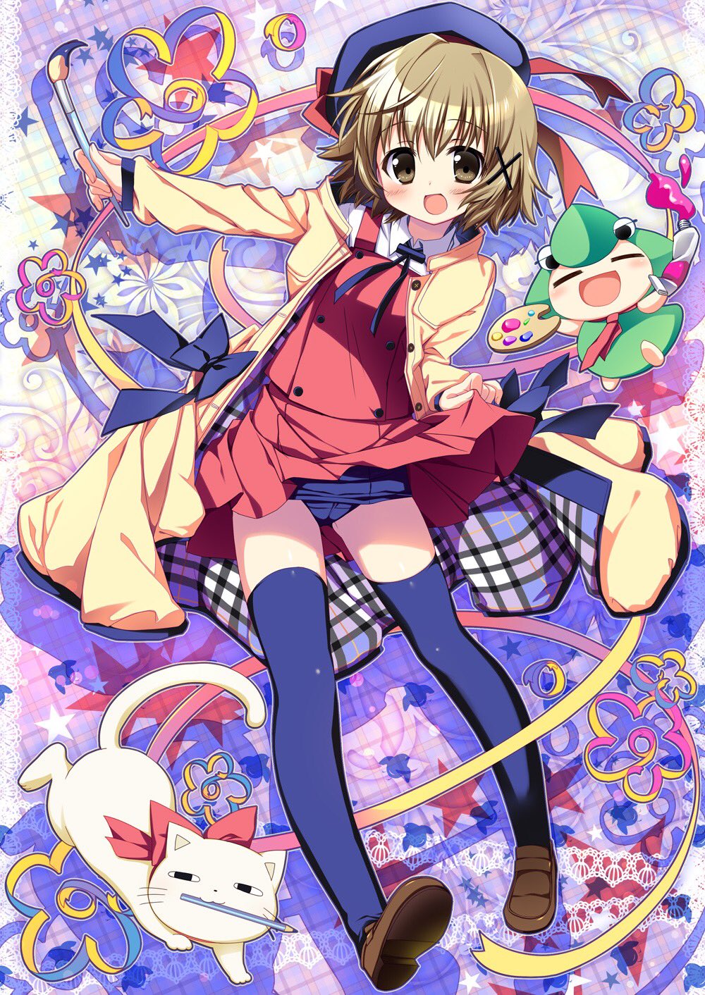 山口ひふみ 今 壁紙にしてるんやけど いかがでしょう このゆのちゃん可愛すぎますです カラフルで綺麗な感じ凄い好きです シンプルな感じなのももちろん好きなのですが ひだまりスケッチを表現するには これぐらいしないとね ひだまり