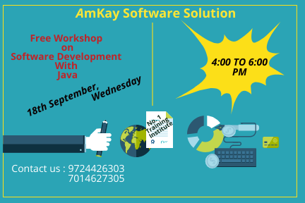 AmkaySoftware's tweet image. AmKay Software Solution
Free Workshop on Software Development With Java
amkaysoftwaresolution.com
#softwaredevelopmentwithjava #advancejava
#javascript #mobileapplication #webdesigning #webdevlopment #ittraininginahmedabad #computertraininginstitute #corejava