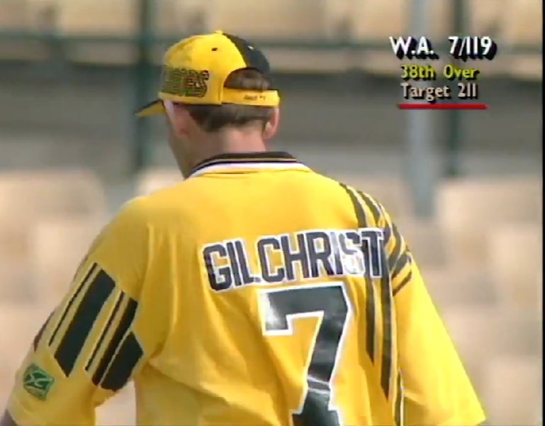 gilchrist jersey number