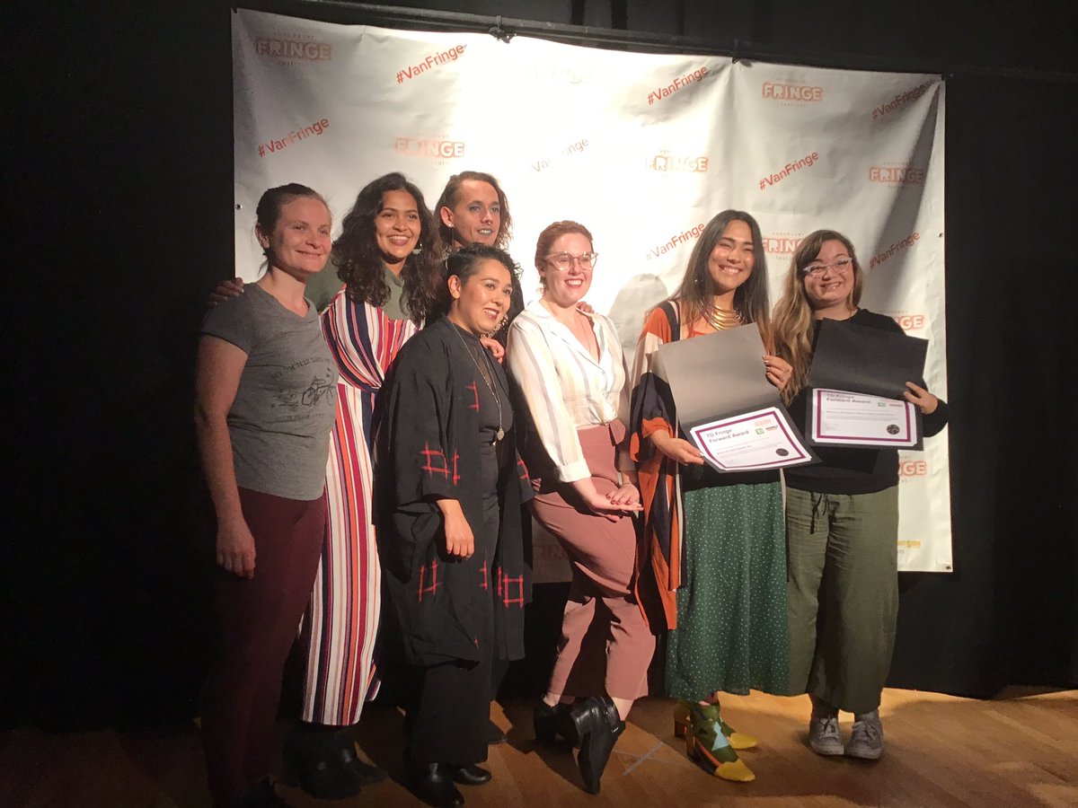 VancouverFringe's tweet photo. And the  co-runners-up are: @ragesweater’s MONICA VS. THE INTERNET, and Amplify Choral Theatre’s WHERE THE @QUIETQUEERS ARE https://t.co/qdp8BjxEv5