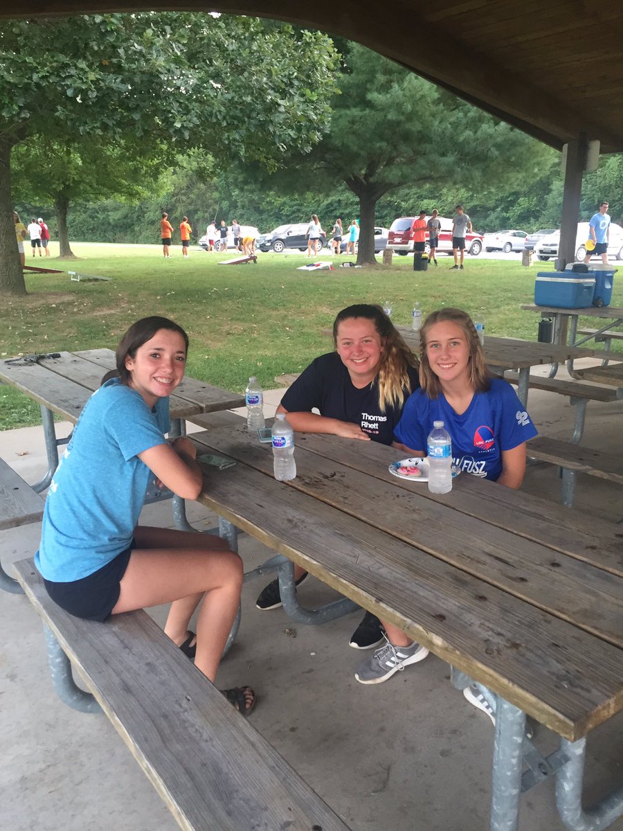 GibaultFCA's tweet photo. First meeting of the year was filled with Bags, Kan Jam, and a new favorite kubb. Always a great time sharing our faith and spending time together as a huddle. Our next event is at Edison’s on September 22nd. Sign up sheet is on Mrs. Stepp’s door. #618FCA https://t.co/d3PPGqAaKY