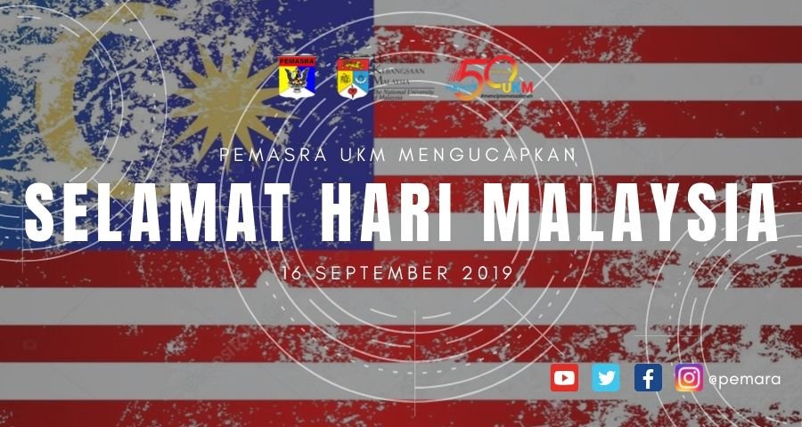 pemasra's tweet photo. SELAMAT MENYAMBUT HARI MALAYSIA 2019

-16 SEPTEMBER 1962- https://t.co/PVlZx3ALme