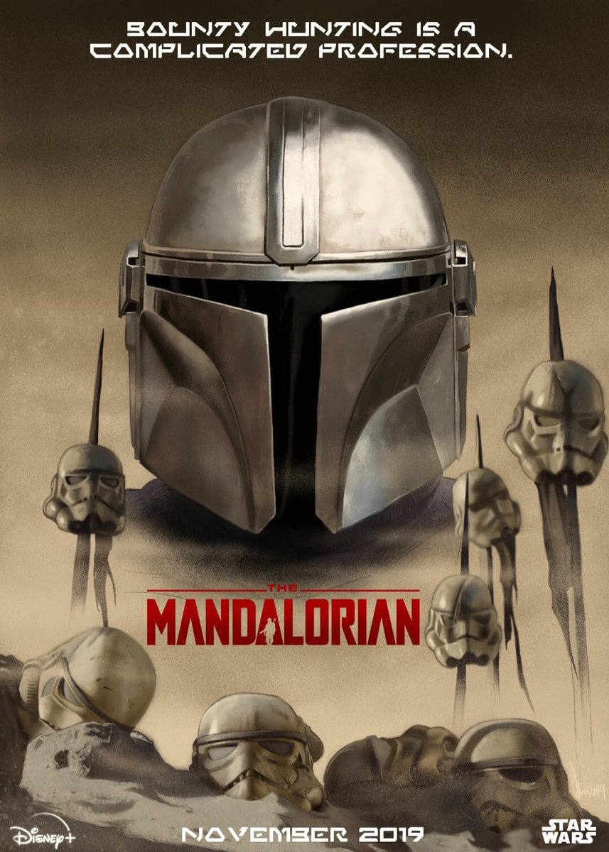‘The Mandalorian’ artwork, created by @cowenart731. #StarWars #TheMandalorian #Art -B-
