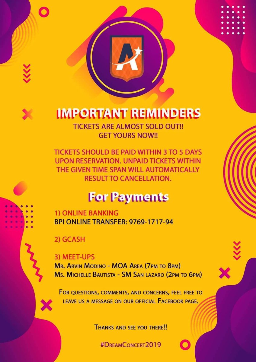 agdph_official's tweet photo. IMPORTANT REMINDERS! https://t.co/VIT0kofQPV