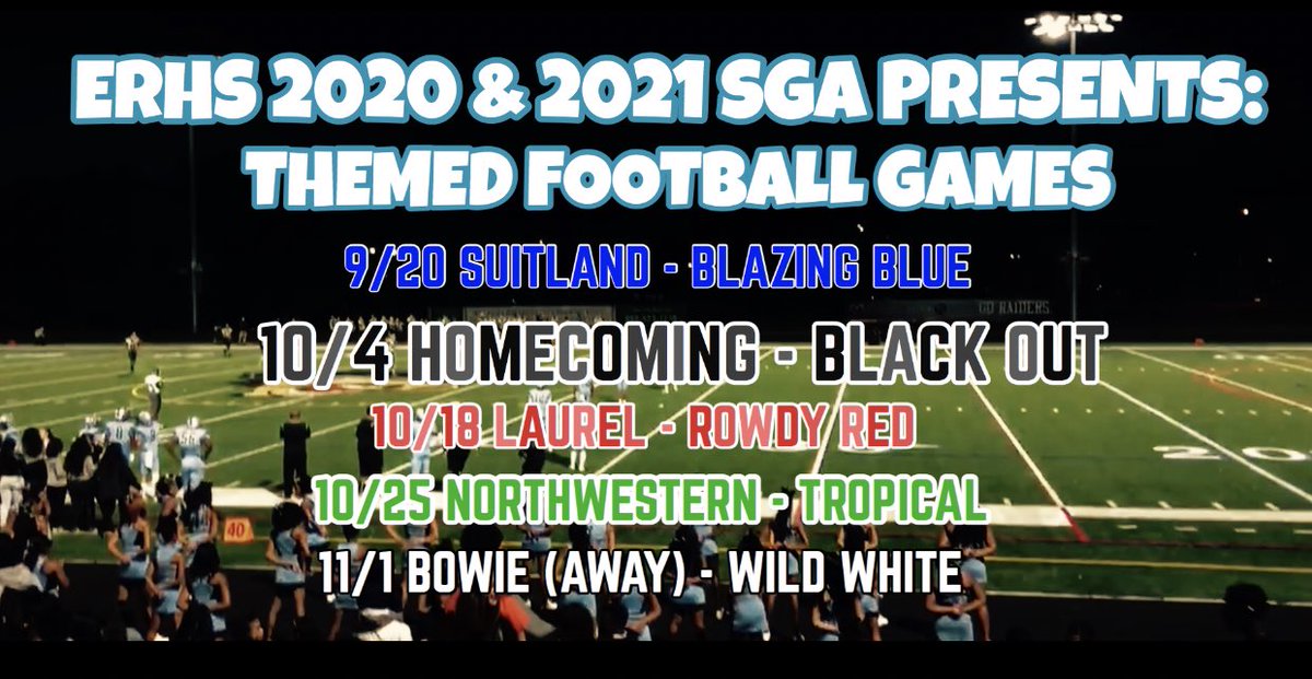 ERHS2K21's tweet photo. LET’S GO RAIDERS LET’S GO! 💙💙 https://t.co/hSzAt7cH5F