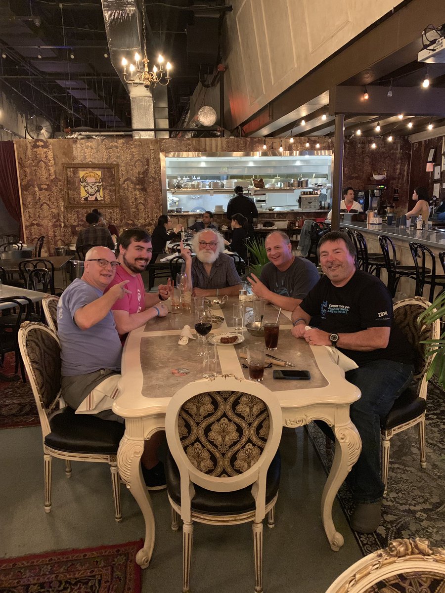 derekteay's tweet photo. Dinner with the best of the best of #IBM, celebrating a wonderful #HackMIT2019 and discussing how to make next year #HackMIT even better! https://t.co/vvn0SJHlcS