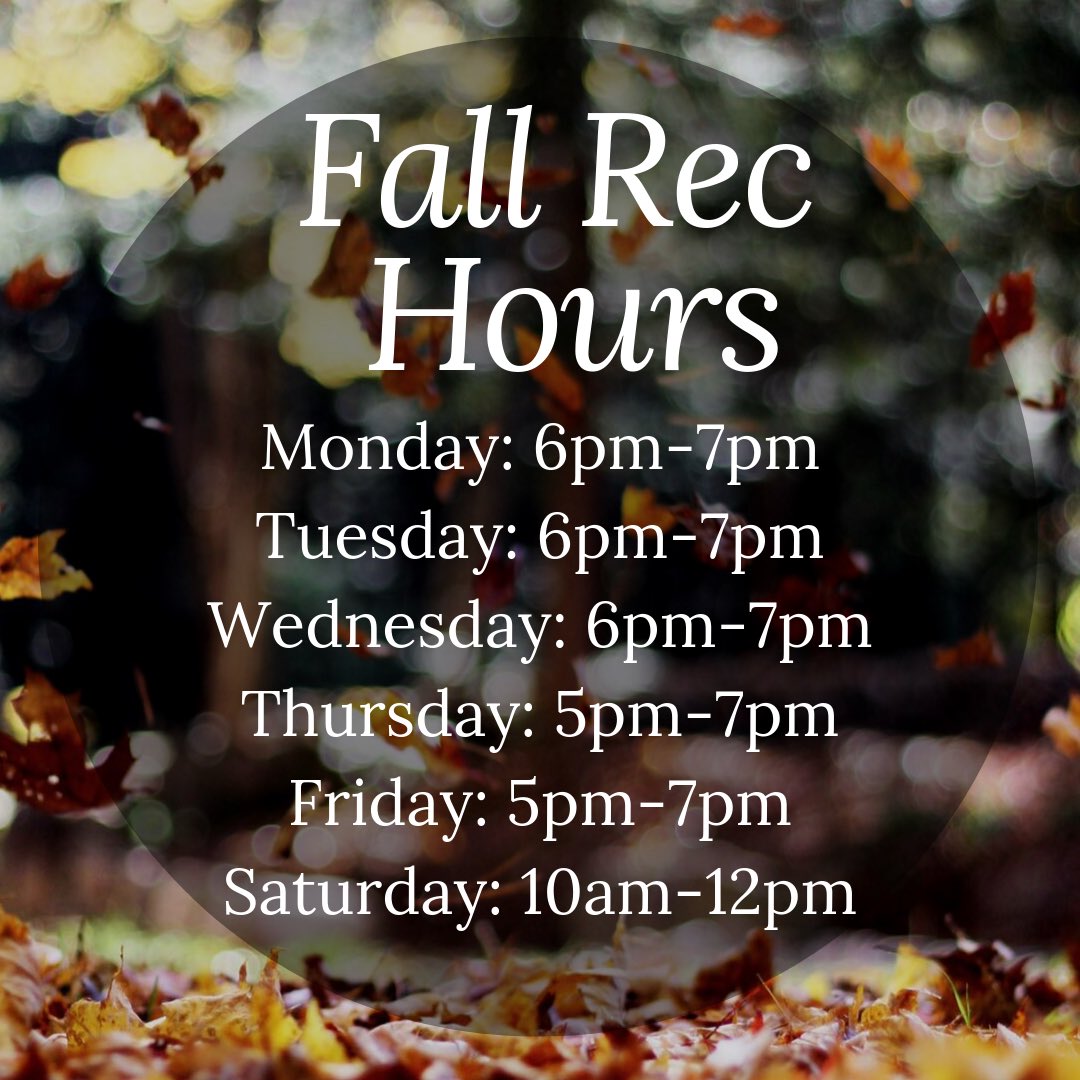 MVNUREC's tweet photo. Hey, MVNU! This fall we have established new REC hours that will make us a little more accessible so you can rent out all of your favorite activities! Come check us out across from the Post Office in Hyson Campus Center. https://t.co/S1p2VQTxtg