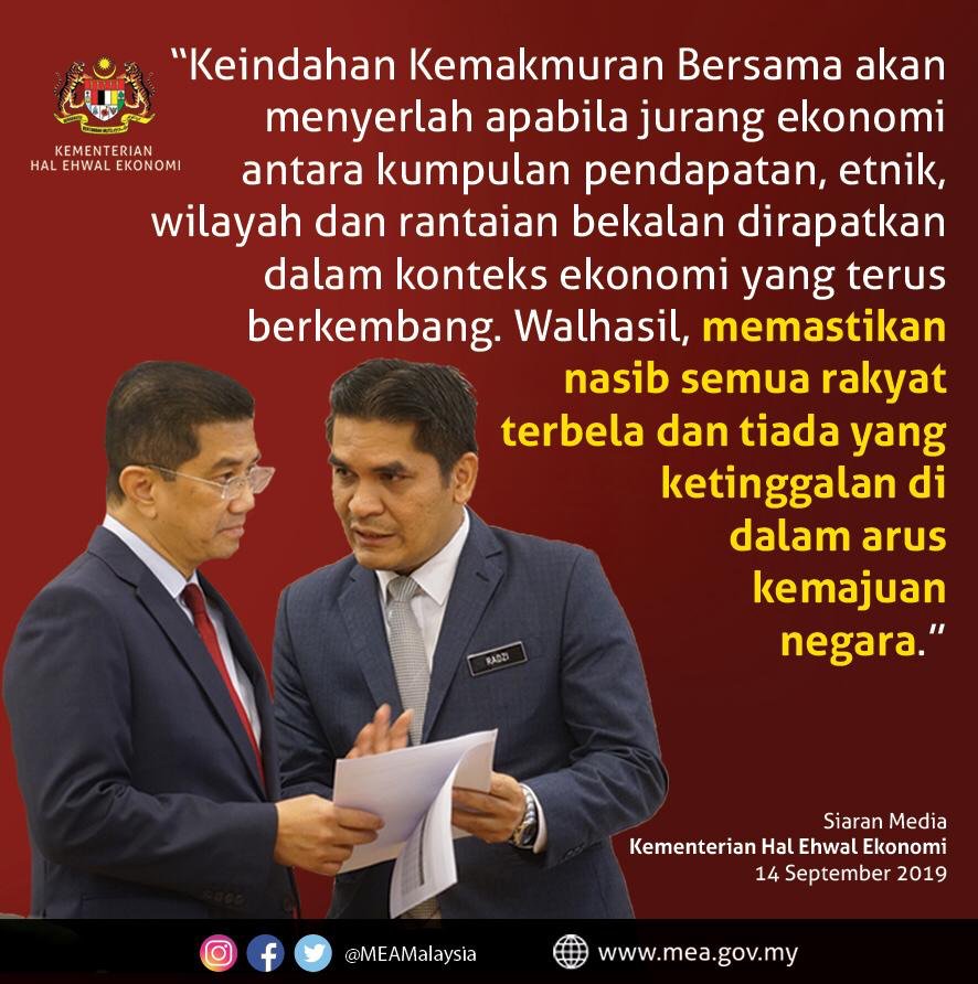 Mohamed Azmin Ali On Twitter Kementerian Hal Ehwal Ekonomi Bersama Jabatan Dan Agensi Akan Membulat Tekad Dan Membingkai Muafakat Bagi Memastikan Kekayaan Negara Dikongsi Semua Matlamat Wawasan Kemakmuran Bersama Adalah