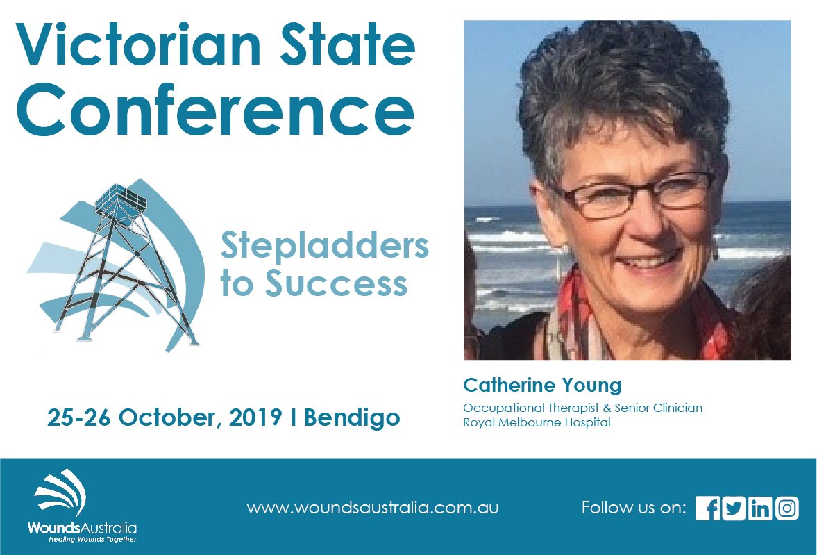 WoundsAus's tweet photo. Catherine Young, our next #speaker for VIC Conference is an Occupational Therapist in #pressureinjury management with focus on prevention for adults with Spina Bifida at Royal Melbourne Hospital. Register Now: https://t.co/iUUWcqJuUA #SpeakerTalks #Conference #WoundsAustralia https://t.co/B6bsUuJBgi