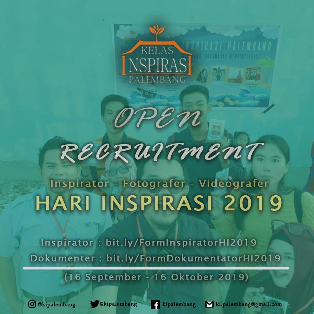 OPEN RECRUITMENT RELAWAN INSPIRATOR DAN DOKUMENTATOR TELAH DIBUKA‼📢📢
Kelas Inspirasi Palembang7 mengajak para pekerja professional dengan profesi apapun, untuk bergabung menjadi relawan Inspirator &amp; Dokumentator, dengan klik link bit.ly/FormInspirator…
bit.ly/FormDokumentat…