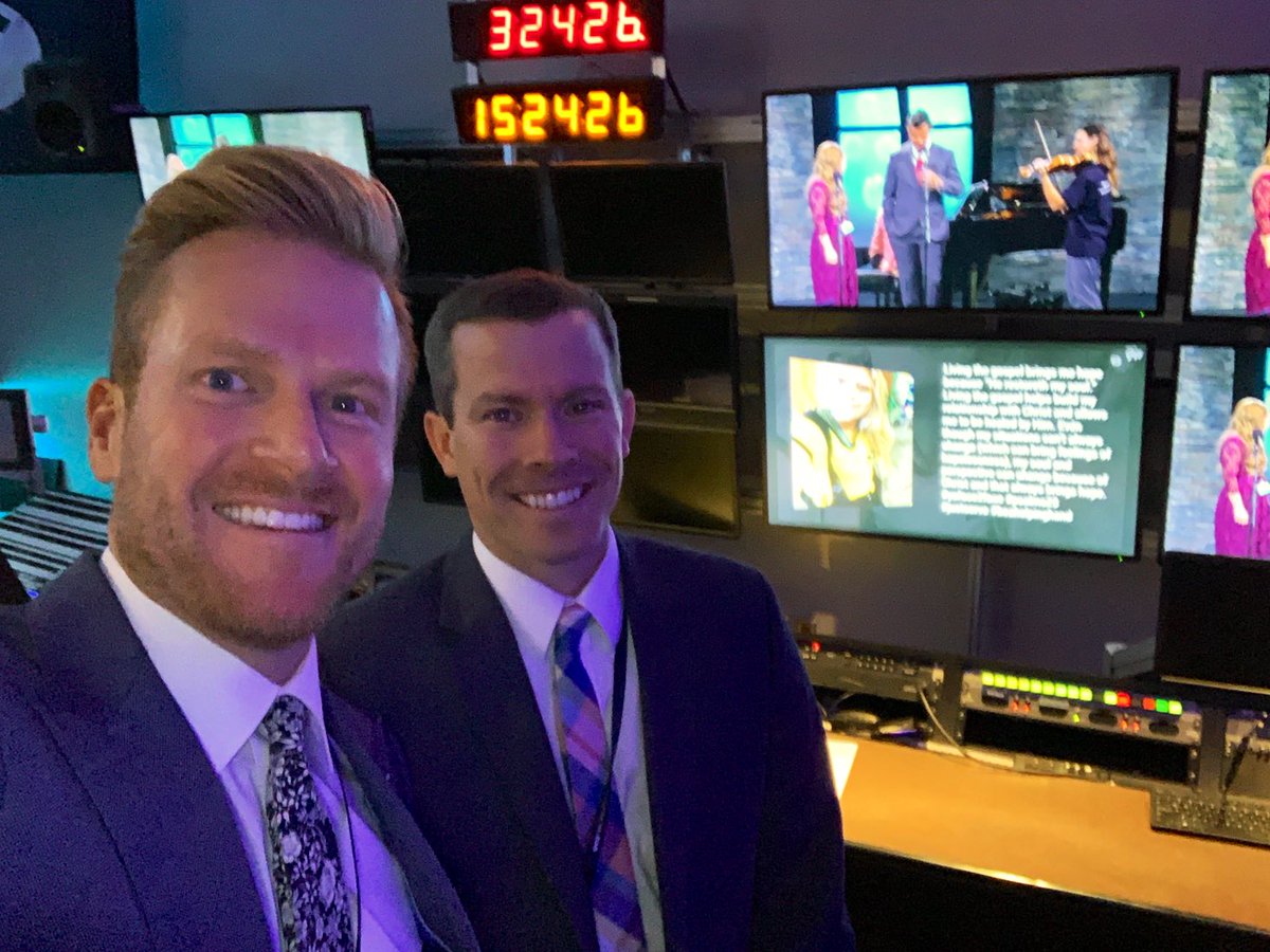 ScottWarner18's tweet photo. Such an amazing experience working with an apostle of the Lord on a #YAface2face event tonight. Elder Soares and Elder Christensen were fantastic. Their wonderful wives too! Rick and I were honored to be there to help manage the @Gigg boards in the control room. #FaceToFace https://t.co/TazYVYXVvv