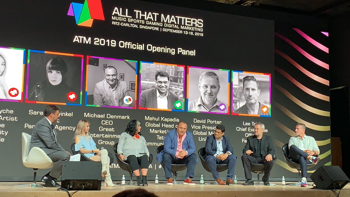 BoldCommsAPAC's tweet photo. “We all probably have more in common than we think” David Porter from @unilever on how digital, gaming, sports, music and marketing collide #matters19 @allthatmatters https://t.co/o1DqfTx4DF
