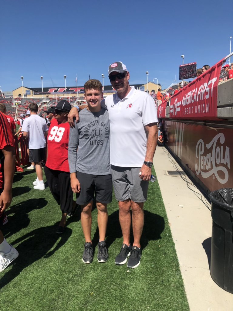 mason_falslev's tweet photo. Had an amazing official visit! So thankful for the coaches for having me down! Can’t wait to be a ute🗣⚫️🔴 https://t.co/NRqeQMcBTQ