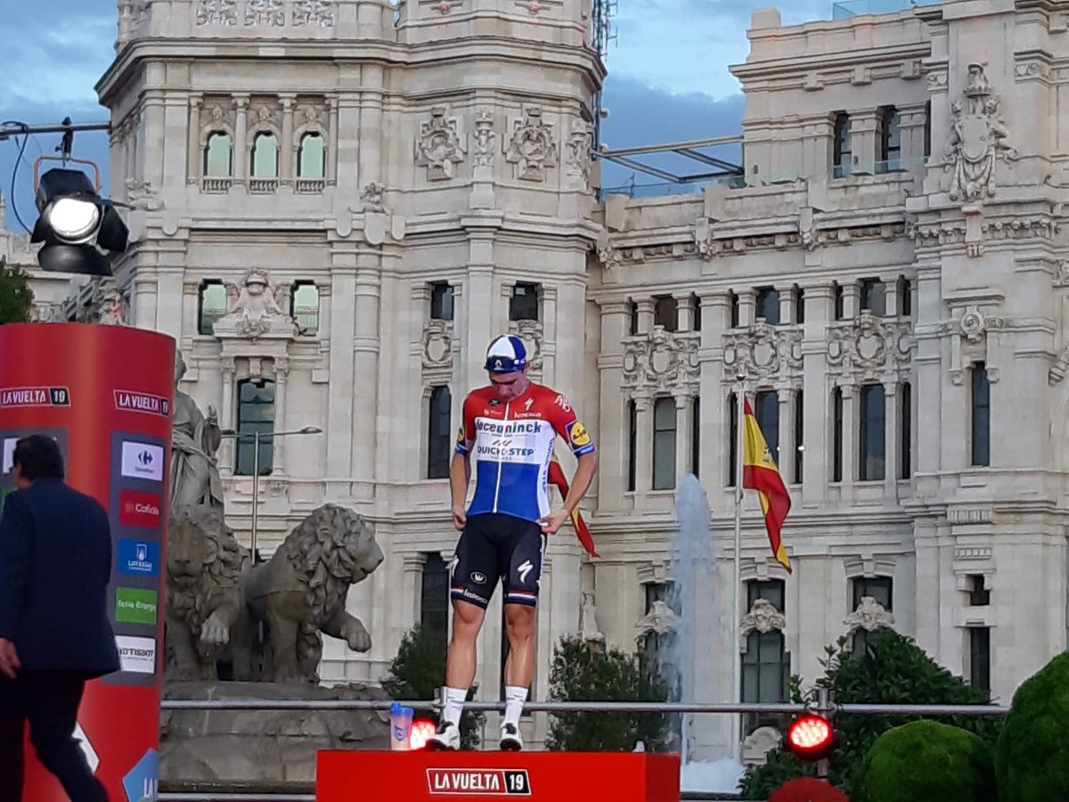 Number 🖐 at #LaVuelta19⁠ ⁠for #TheWolfpack and again on the podium, this time in Madrid 😃